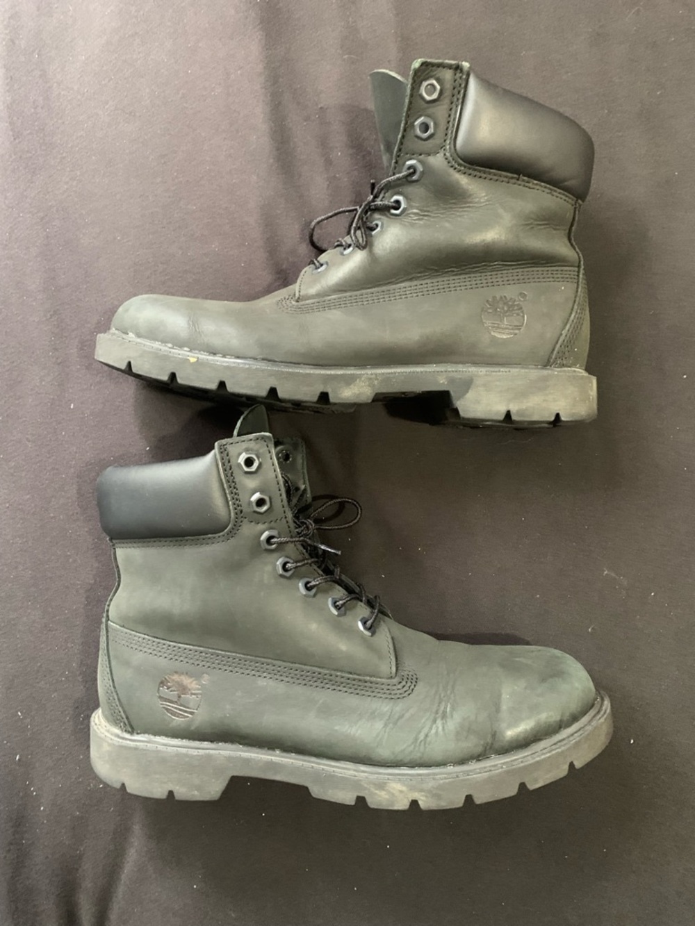 Timberland Classic 6 inch Waterproof Men's Boots - Black Nubuck, US Size 8m